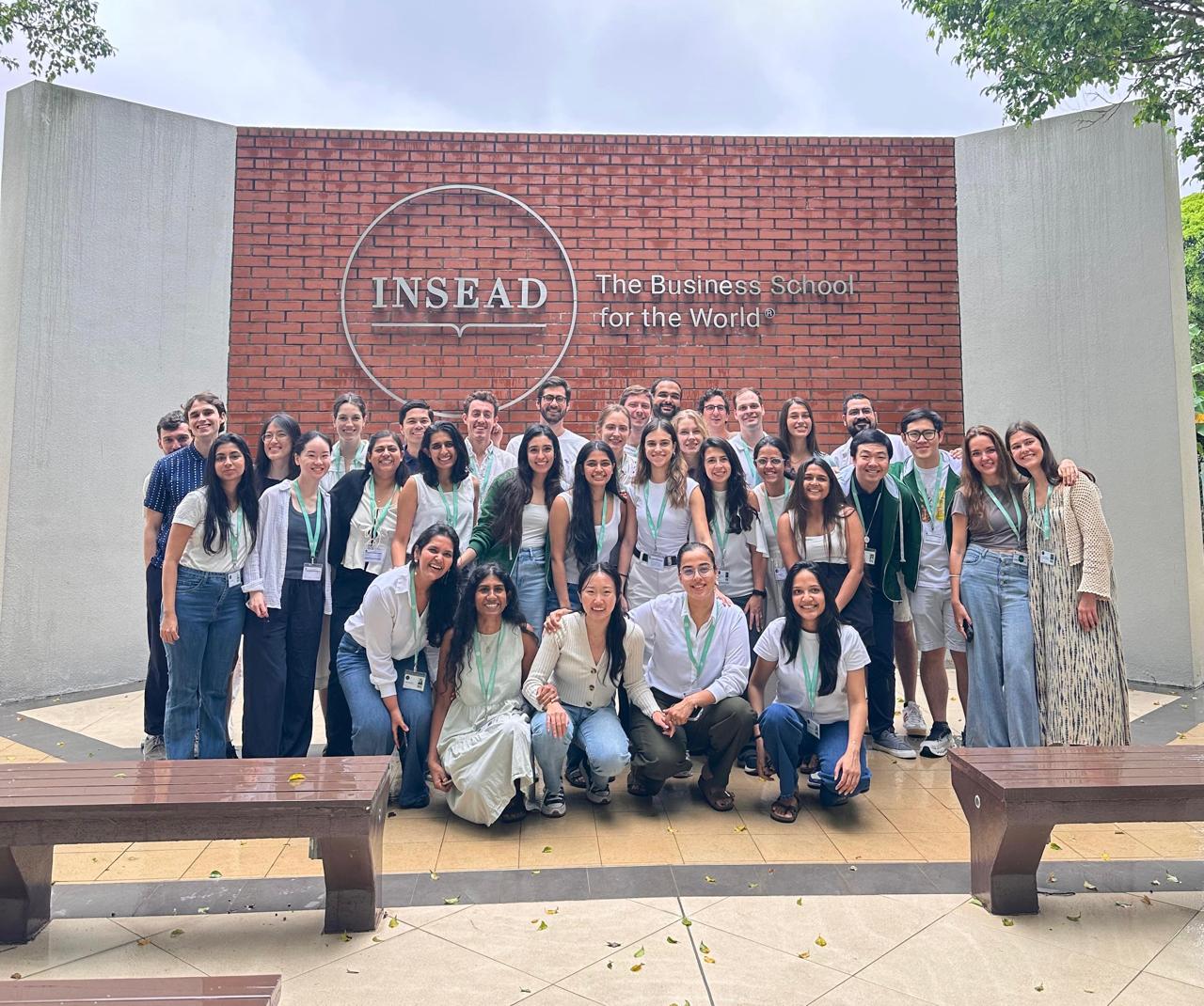 Sana Oberoi and INSEAD cohort